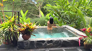 My Neighbor Fucks Me in His Public Jacuzzi