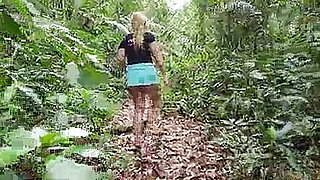 Young 18+Taking a comfortable walk by the waterfall