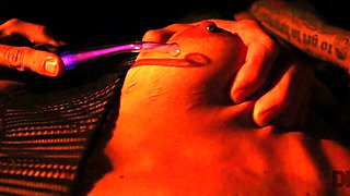 Bosomy Brunette Brandy Aniston’s Dom Uses The Electro-stim Toy On Her Poon