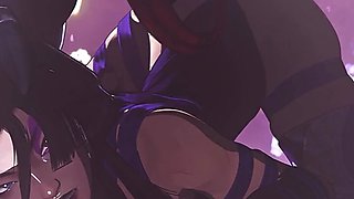 Psylocke X Orochi - Clash Of The Superheros - Rough Animation Porn