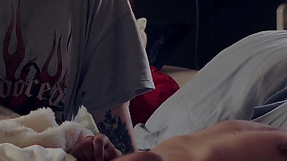 Step Mom Shares Bed with Step Son - Naughty Nighttime Fun!