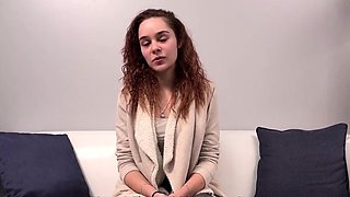 czech casting with cute young redhead - POV anal hardcore