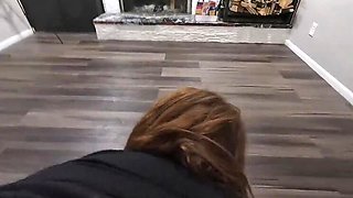 Redhead MILF Gives Hot Blowjob and Takes Cum in Mouth - DesertFox310