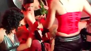 DRUNKSEXORGY - Hot bi girls sucking cocks at wild party