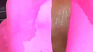 Messy Self Pee Golden Shower on My Face in Pink Stockings