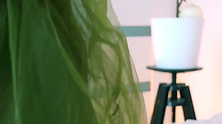 Elegant PAWG Wife Masturbates in Beautiful Sweet Outfit