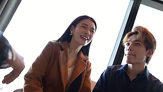 Part2 Immoral Ntr with a Superbly Beautiful Face and Superb Body a Couple in a Workplace Romance That Breaks the Rules Appears