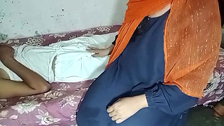 Hot Muslim maid sucking a big Black Dick