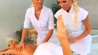 3 Oiled Up Goddesses ft. Sandy  Clara G.: Big Tits, Babe  Blonde Porn