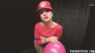 B2p Mario Bros Cosplay Red Balloons Pop High Heels