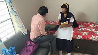 Indian Bhabhi Gets Fucked in Uniform After College Class - Parizadi