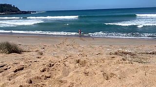 MILF Wife Goes Full Nude on a Beach