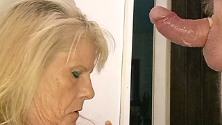 Sexy Grandma makes him Cum