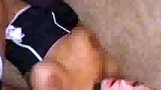Mexicana blowjob with her big boobs