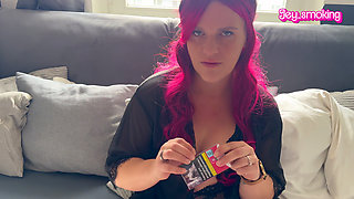 Smoking My New Cigarettes and a Hot Dildo Fuck for My Pussy