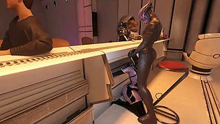 sexy draenei fucks girl in mouth in hotel 3D