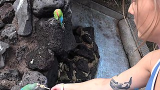 Amateur redhead sucks tons of cocks