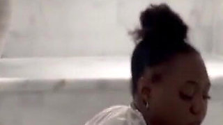 Sultry Soak: Giana's Naughty Bath Tease