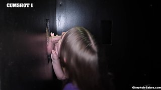 Sia Wood's First Gloryhole Experience and Cum Swallow