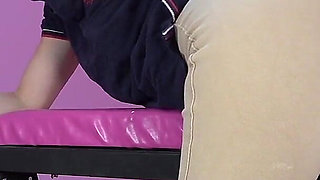 Jodhpur Booty Tease - Close-up & Begging for Spunk