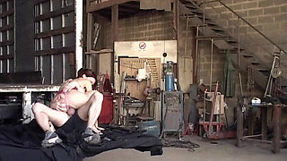 Slender redhead French babe gets a facial after anal fuck