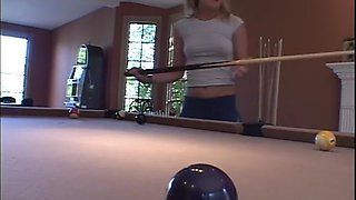 Little Summer with lesbian Lick pussies on pool