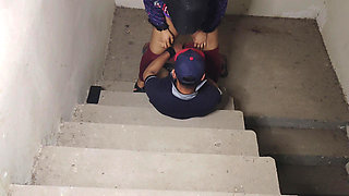 Girlfriend Ki Chodai On Stairs-Blowjob Doggy style Hardcore 🔥