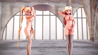 Mmd R-18 Anime Girls Sexy Dancing Clip 314