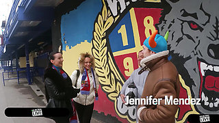 BUSTY SOCCER HOOLIGANS Lady Gang & Jennifer Mendez EPIC SQUIRTING ORGY - IMMORAL LIVE 4K
