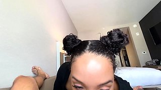 Black and busty teen slut eaten out