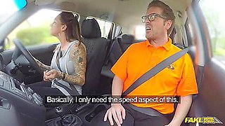 She Gets A Messy Creampie After Her Advanced Driving Lesson