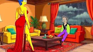 Indian MILF Farting in Rain - Simpson Parody Cartoon Porn with Octopussy