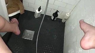AMATEUR- SAUDI ARABIAN SNOWWHITE- WATER STIMULATION- MULTIPLY INTENSE REAL ORGASM IN SHOWER AT HOME-BEAUTIFUL WHITE GIRL- MUSLIM