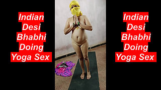 Indian desi Bhabhi Doing Yoga