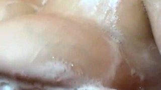 Foam Party with Big Tits