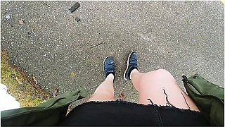 Naughty Girl Wets Panties In Public Goes Home Rewets And Plays In Pee