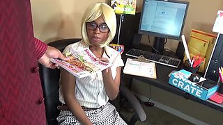 New Black Secretary get Ass Spanking for Making Mistakes by Abusive Boss HD