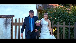 BRIDE4K. Blonde bride with natural tits enjoyed a good fuck on her kinky wedding