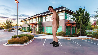 STRIPPING AND MASTURBATING IN THE PARKING WITH ADAMANDEVE AND LUPO