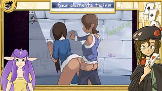 Hentai vtuber Purity Sin explores adult toys and monster girls in smoochy girl-on-girl action