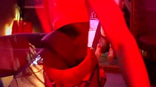 Mistress In Vintage Nylon With Red Belt Gently Gives Blowjob And Lets Herself Get Fucked