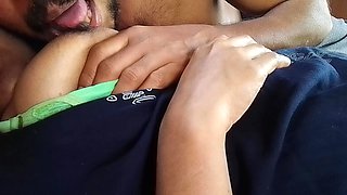 Indian Nurse Massages and Soothes Her Breast by Sucking Her Front