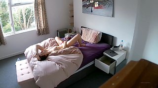 Sexy teen ebony solo toy masturbation