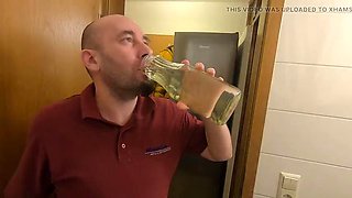 Compilation of Slurping Piss From Glass 2