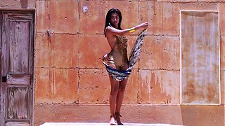 Latina and hot babe in softcore porn