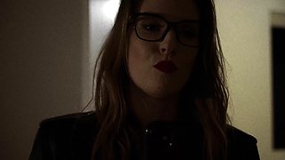 Gorgeous brunette babe fucked hardcore in the bathroom