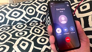 Velvet Dress Prostitute Eva's Blowjob and Cumshot