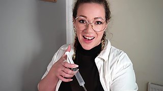 Giantess Scientist Shrinks Her Professor