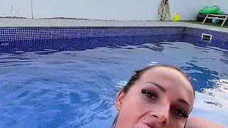 Hot Brunette Girlfriend POV Blowjob