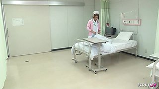 Japanese Teen Nurse seduce to Intense Orgasm with Hitachi Vibrator Stick at Hospital